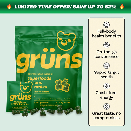 Grüns Superfood Gummies (Low Sugar)